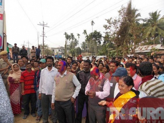 Kamalpur: CPI-M secured land sliding 11-0 victory: Opposition secured entry at Ambassa and Kumarghat